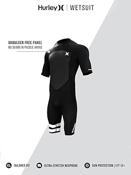 Amazon | Hurley Fusion 2/2mm Men's Back Zip Shorty Summer